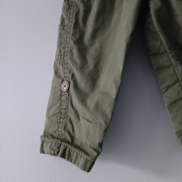 OshKosh B’gosh Classic Cotton Overalls Olive Green 9–12M Casual - Picture 5 of 7